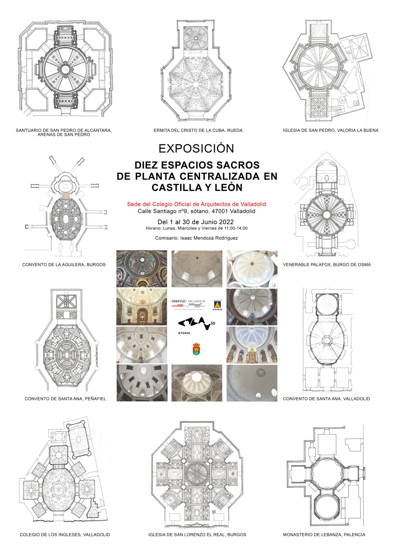 CARTEL EXPOSICIÓN DIEZ ESPACIOS SACROS